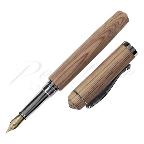 ≪即納対応商品≫竹内 靖貴 万年筆 Wood Pen 銘木材 銀パーツ