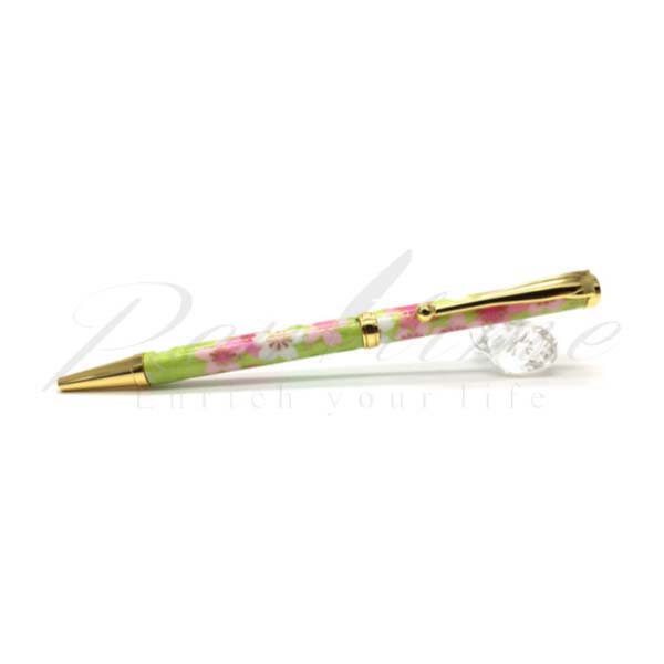 竹内 靖貴 ボールペン 美濃和紙(友禅柄）Pen ＴＭ１６０１４ 桜と流水 